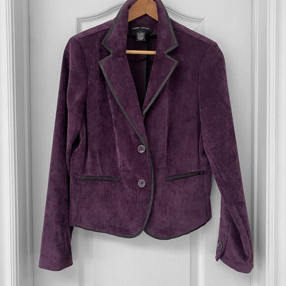 Larry Levine - Vintage Velveteen Purple Blazer - Picture 5 of 12